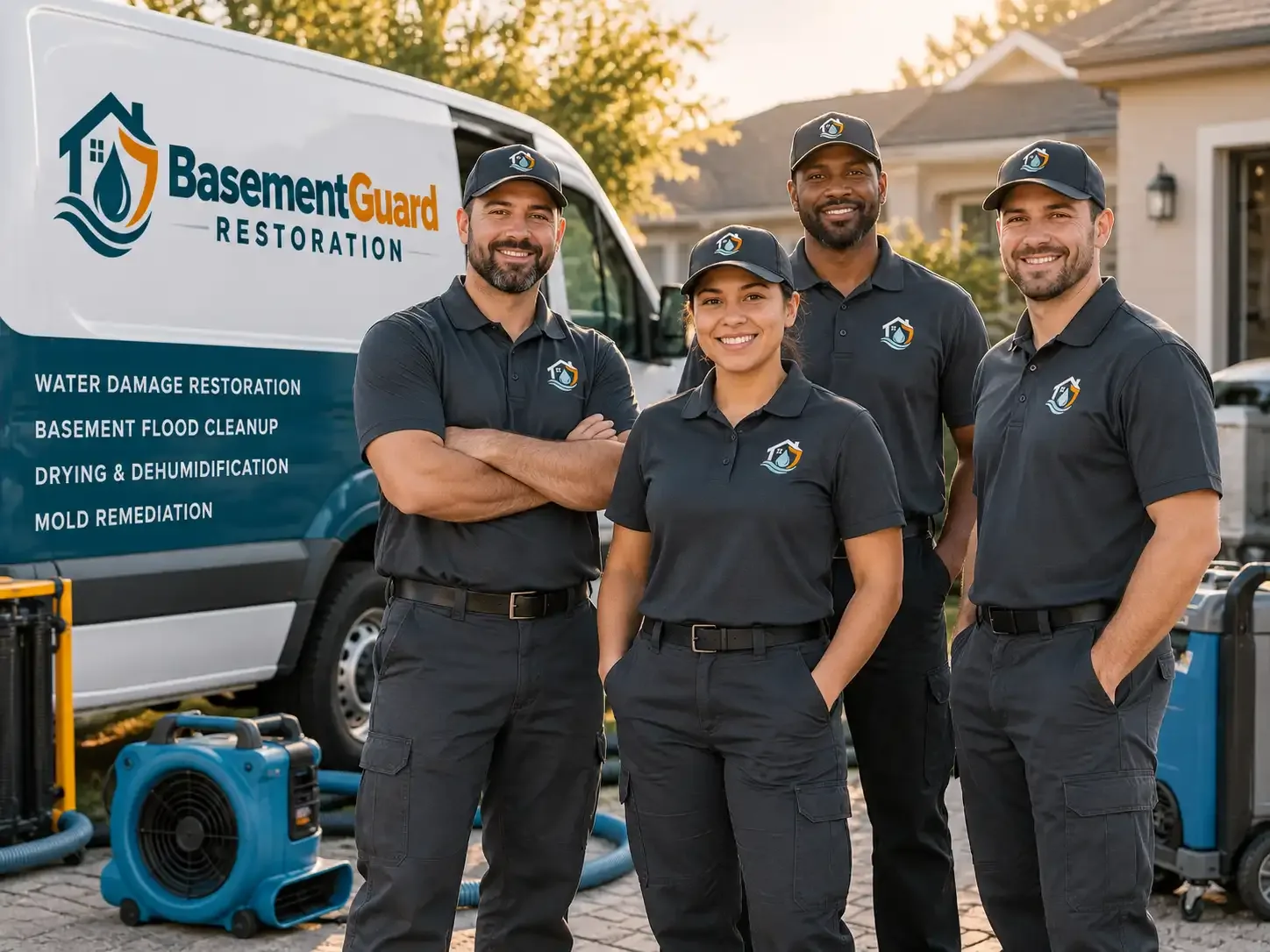 Basement Water Damage Restoration company in Harcourt, IA